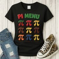 Pie Menu Funny Pi Day Pi 3 Women's T-Shirt thumb 3
