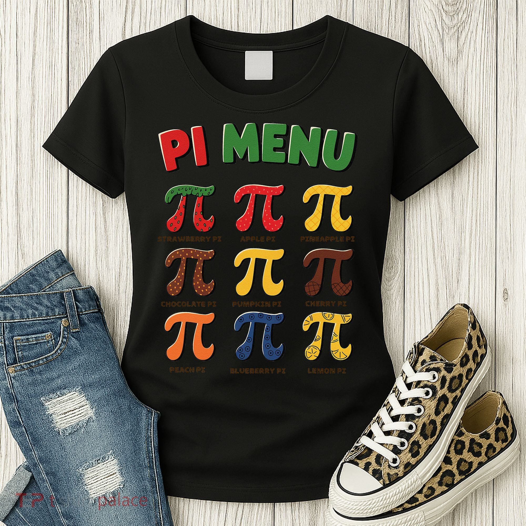 Pie Menu Funny Pi Day Pi 3 Women's T-Shirt