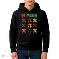 Pie Menu Funny Pi Day Pi 3 Kids Hoodie thumb 4