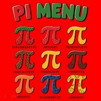 Pie Menu Funny Pi Day Pi 3 Santa Hat thumb 1