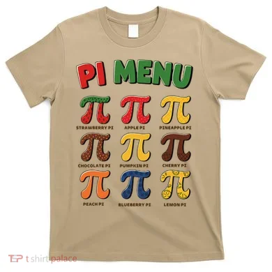 Pie Menu Funny Pi Day Pi 3 T-Shirt
