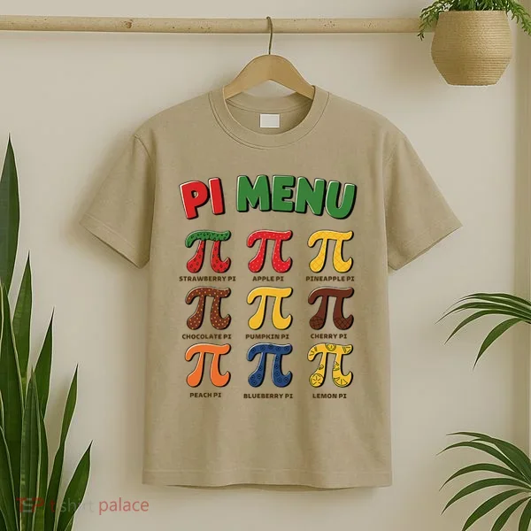 Pie Menu Funny Pi Day Pi 3 T-Shirt