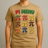 Pie Menu Funny Pi Day Pi 3 T-Shirt thumb 3