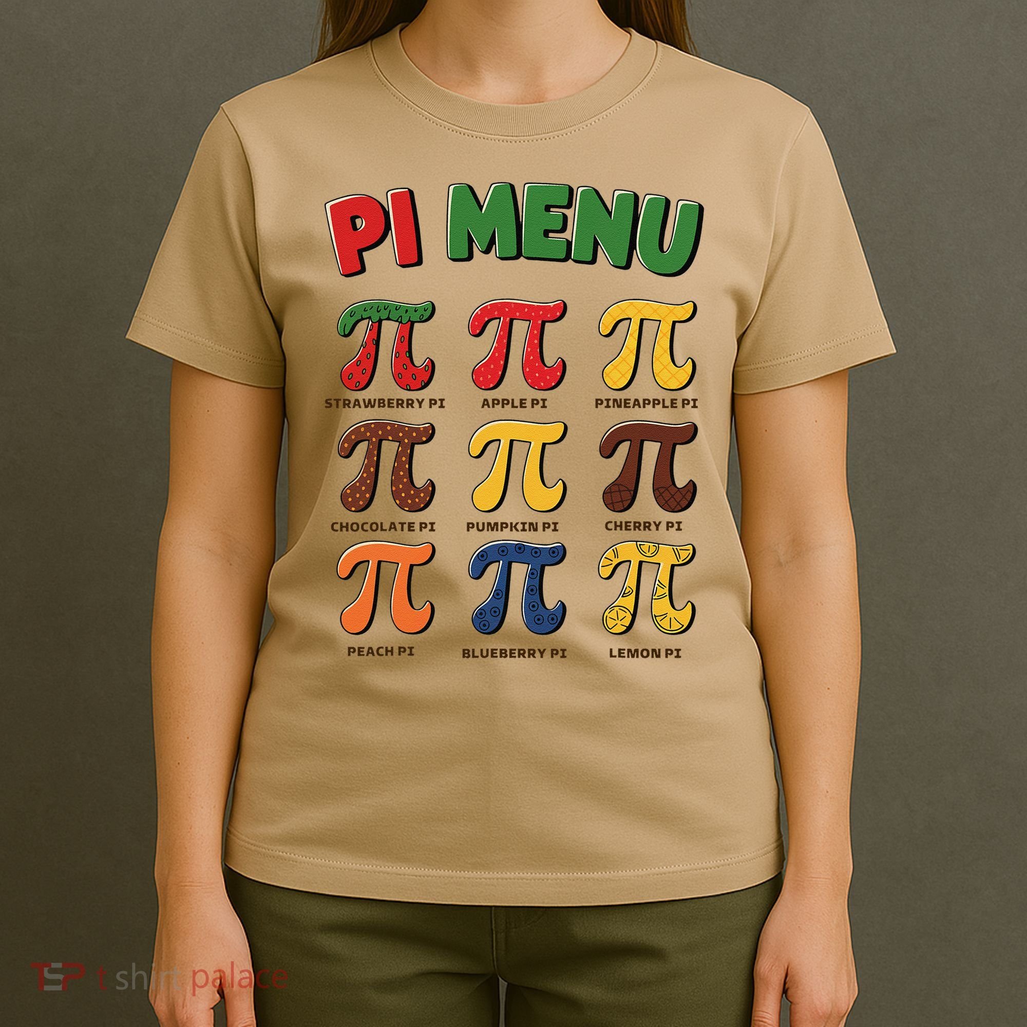 Pie Menu Funny Pi Day Pi 3 T-Shirt