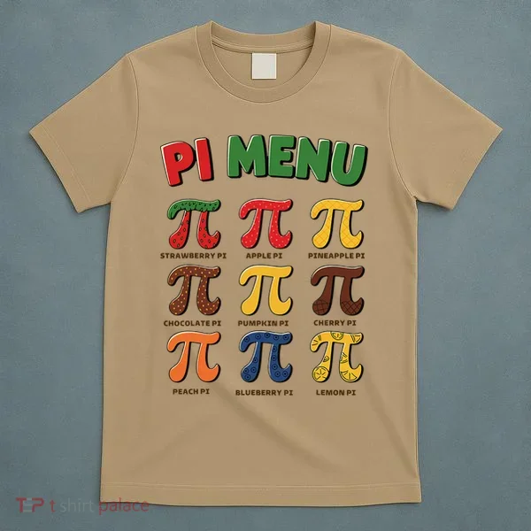 Pie Menu Funny Pi Day Pi 3 T-Shirt