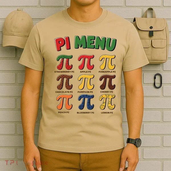 Pie Menu Funny Pi Day Pi 3 T-Shirt