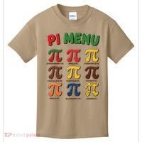 Pie Menu Funny Pi Day Pi 3 Kids T-Shirt thumb 0