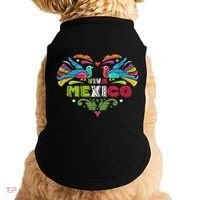 Proud Mexican Flag Peacock Animal Gift Viva Mexico Doggie Tank thumb 0