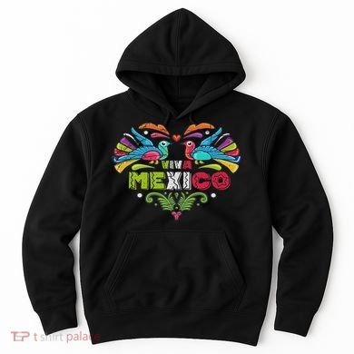 Proud Mexican Flag Peacock Animal Gift Viva Mexico Hoodie
