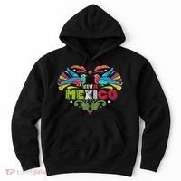 Proud Mexican Flag Peacock Animal Gift Viva Mexico Hoodie thumb 0