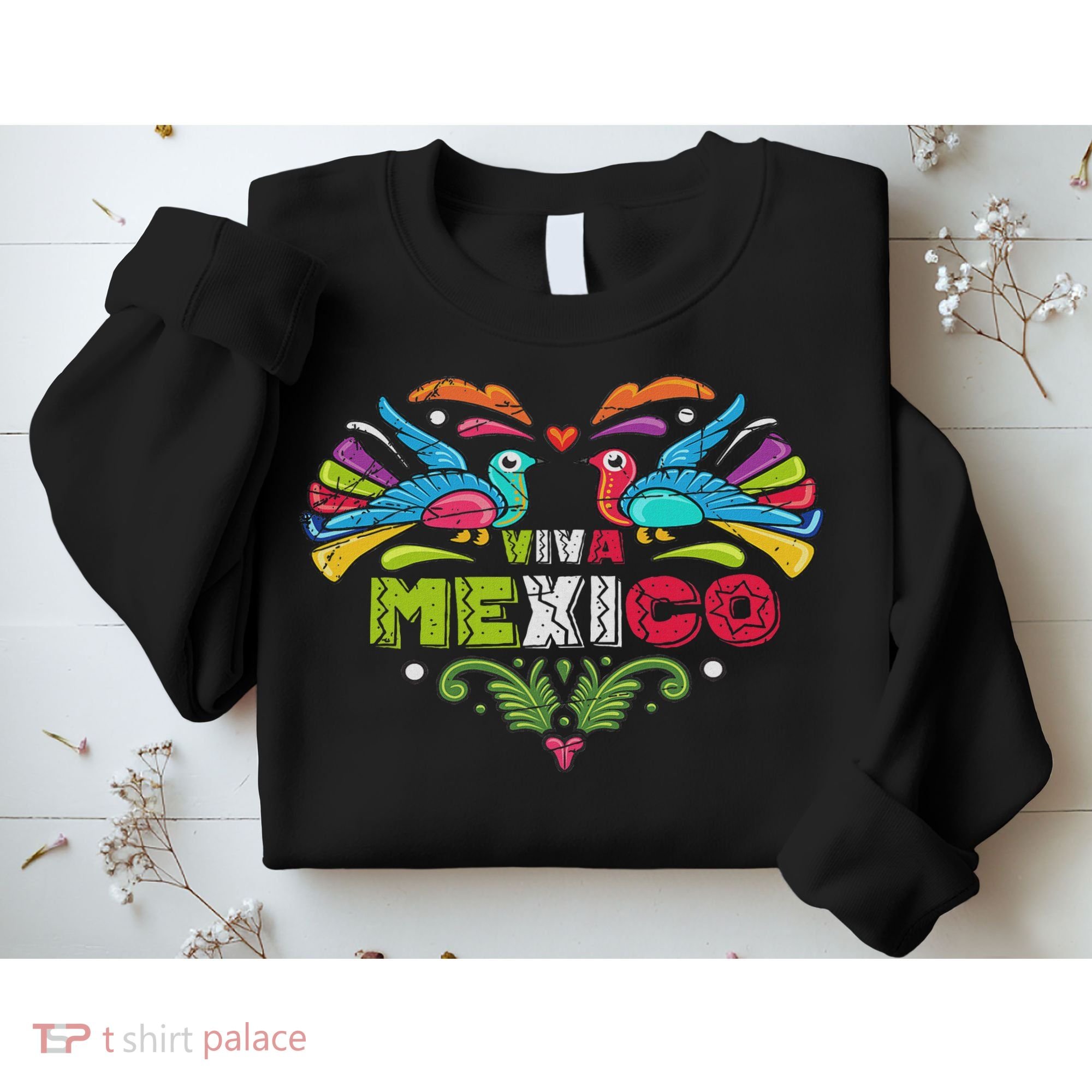 Proud Mexican Flag Peacock Animal Gift Viva Mexico Sweatshirt