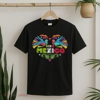 Proud Mexican Flag Peacock Animal Gift Viva Mexico T-Shirt thumb 2