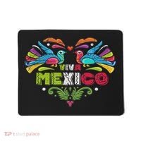 Proud Mexican Flag Peacock Animal Gift Viva Mexico Mousepad thumb 0