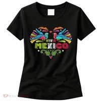 Proud Mexican Flag Peacock Animal Gift Viva Mexico Women's T-Shirt thumb 0
