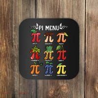Pi Menu Funny Happy Pi Day For Fruits Loverr Pi Symbol Teacher Math Lover Coaster thumb 0