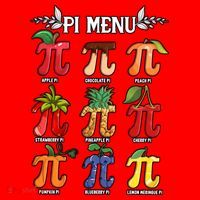 Pi Menu Funny Happy Pi Day For Fruits Loverr Pi Symbol Teacher Math Lover Santa Hat thumb 1