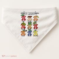 Pi Menu Funny Happy Pi Day For Fruits Loverr Pi Symbol Teacher Math Lover USA-Made Doggie Bandana thumb 0
