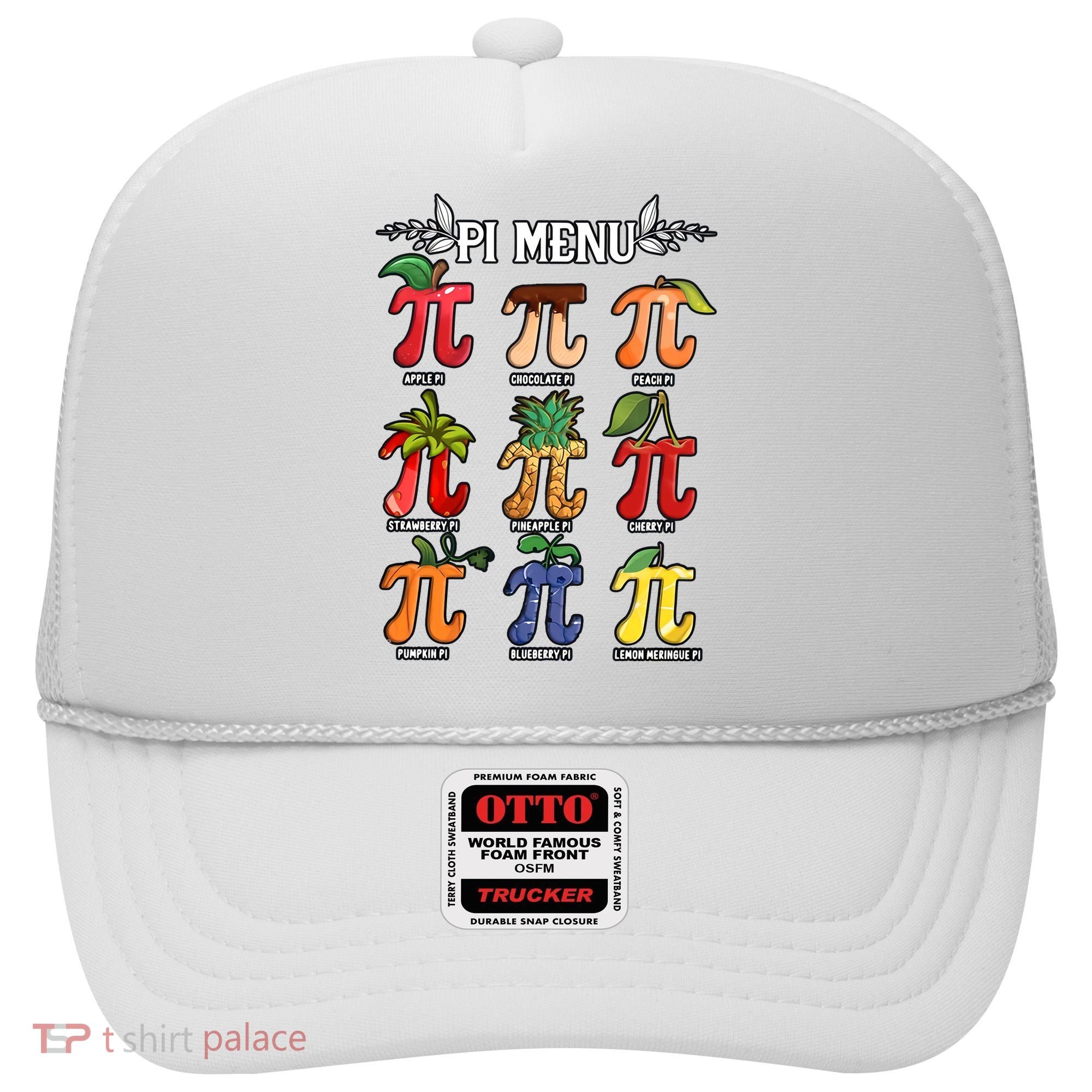 Pi Menu Funny Happy Pi Day For Fruits Loverr Pi Symbol Teacher Math Lover Hat