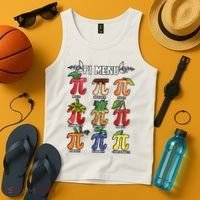 Pi Menu Funny Happy Pi Day For Fruits Loverr Pi Symbol Teacher Math Lover Tank Top thumb 4