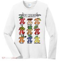 Pi Menu Funny Happy Pi Day For Fruits Loverr Pi Symbol Teacher Math Lover Women's Long Sleeve Shirt thumb 0