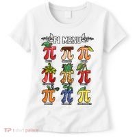 Pi Menu Funny Happy Pi Day For Fruits Loverr Pi Symbol Teacher Math Lover Women's T-Shirt thumb 0