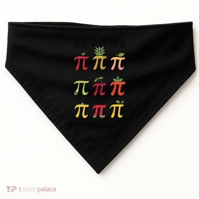 Pie Menu Funny Pi Day Pi 3 USA-Made Doggie Bandana