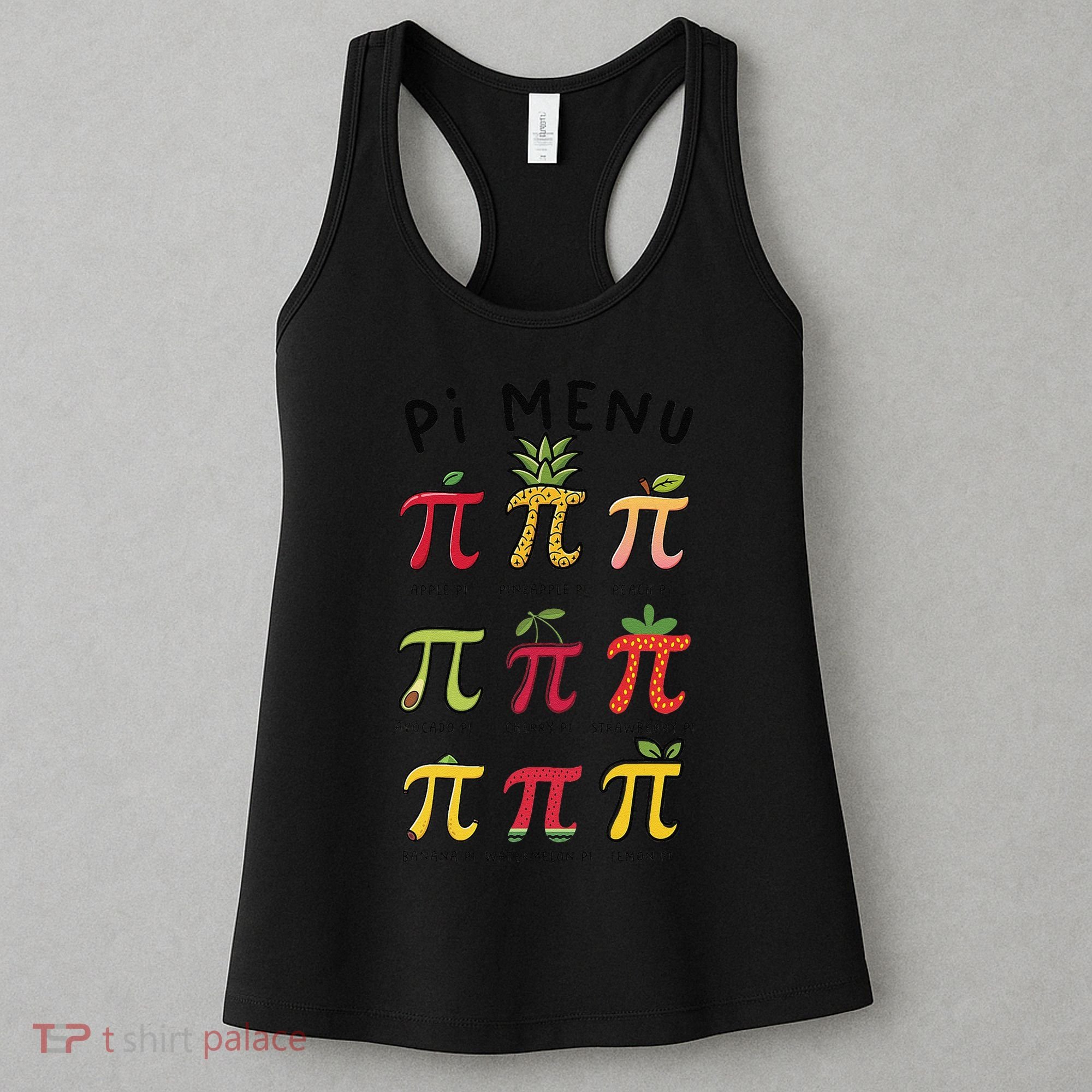 Pie Menu Funny Pi Day Pi 3 Women's Tank Top
