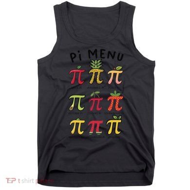 Pie Menu Funny Pi Day Pi 3 Tank Top