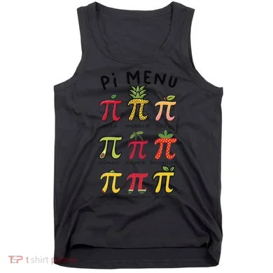 Pie Menu Funny Pi Day Pi 3 Tank Top