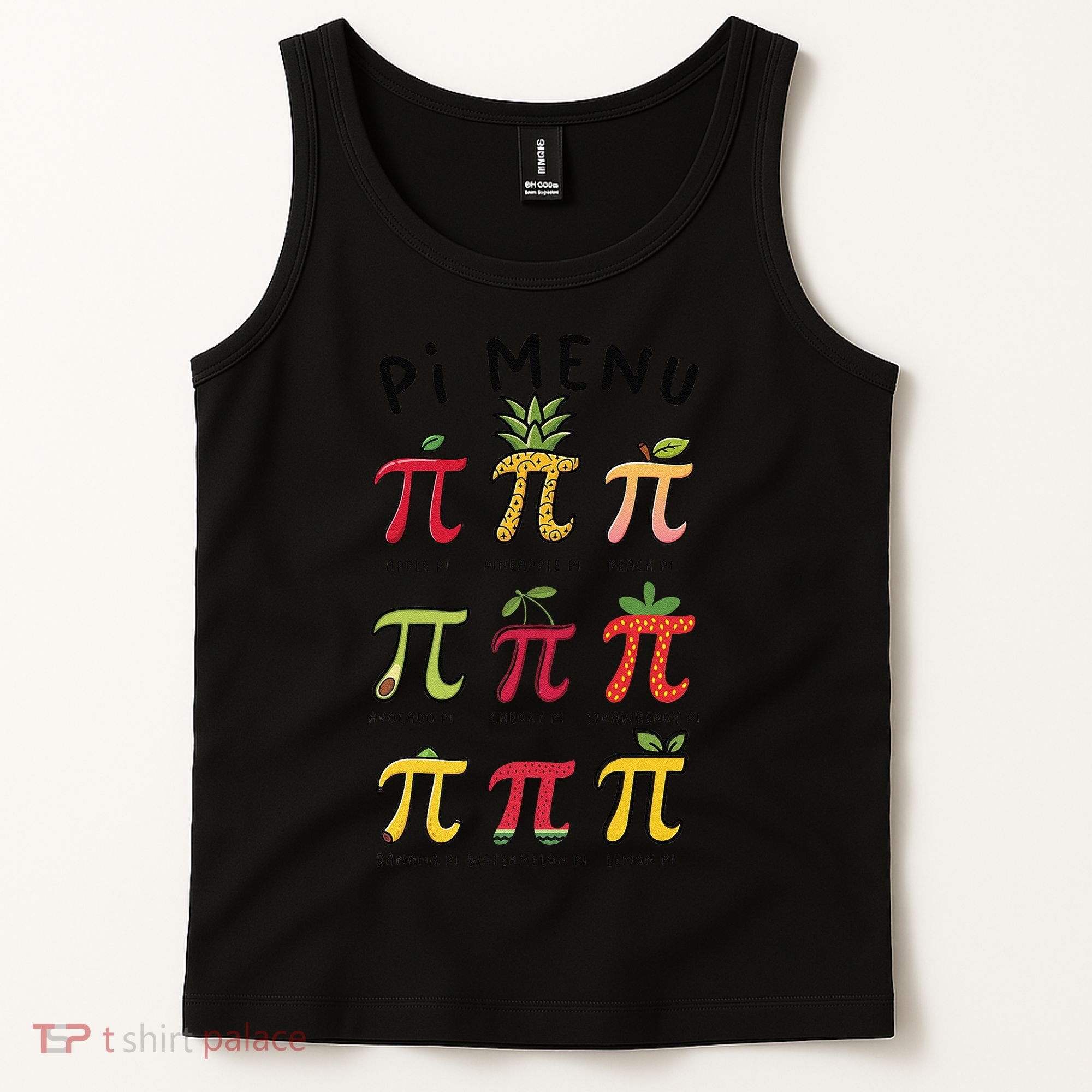 Pie Menu Funny Pi Day Pi 3 Tank Top