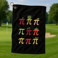 Pie Menu Funny Pi Day Pi 3 Golf Towel thumb 1