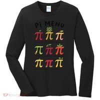 Pie Menu Funny Pi Day Pi 3 Women's Long Sleeve Shirt thumb 0