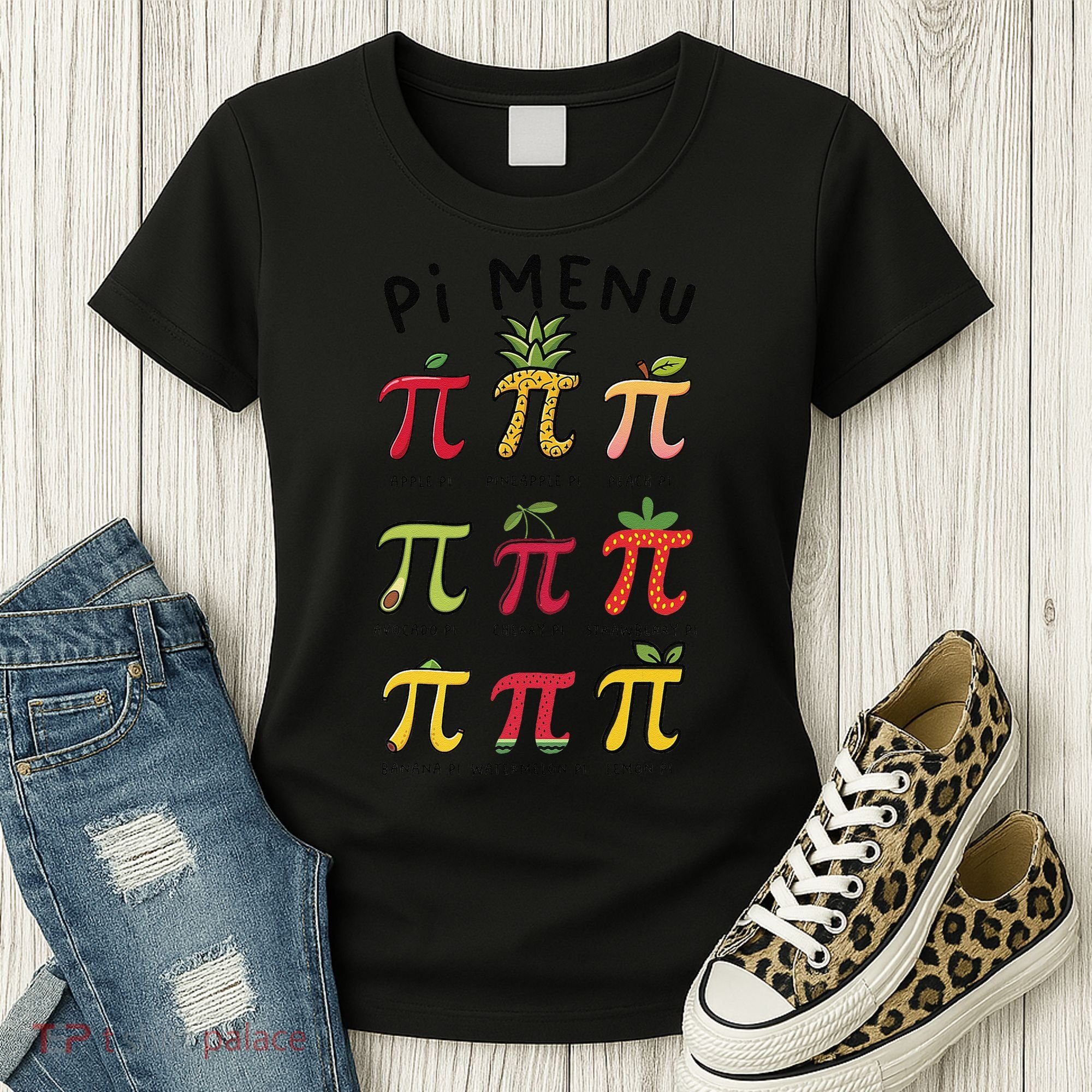 Pie Menu Funny Pi Day Pi 3 Women's T-Shirt