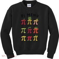 Pie Menu Funny Pi Day Pi 3 Kids Sweatshirt thumb 0