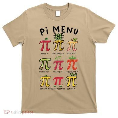 Pie Menu Funny Pi Day Pi 3 T-Shirt