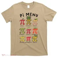 Pie Menu Funny Pi Day Pi 3 T-Shirt thumb 0