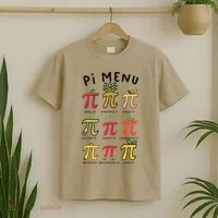 Pie Menu Funny Pi Day Pi 3 T-Shirt thumb 2