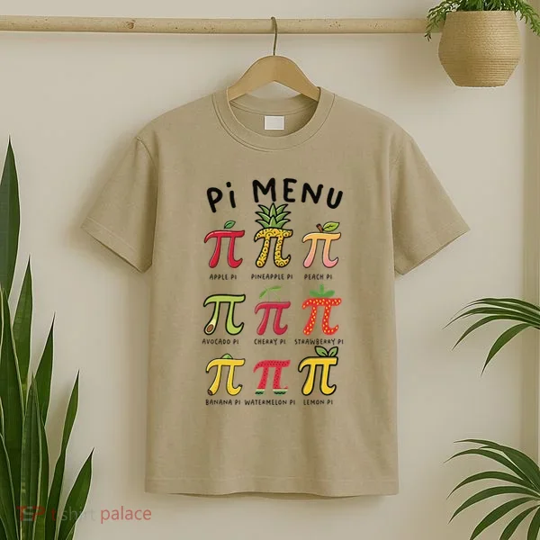 Pie Menu Funny Pi Day Pi 3 T-Shirt