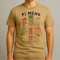 Pie Menu Funny Pi Day Pi 3 T-Shirt thumb 3