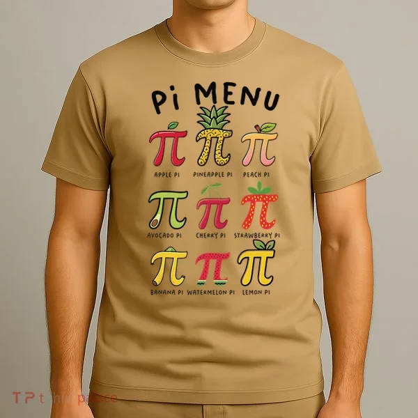 Pie Menu Funny Pi Day Pi 3 T-Shirt