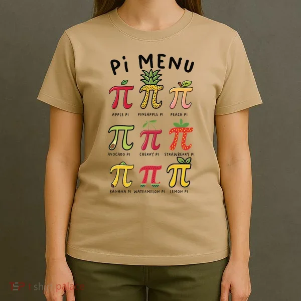 Pie Menu Funny Pi Day Pi 3 T-Shirt