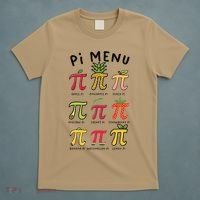 Pie Menu Funny Pi Day Pi 3 T-Shirt thumb 5