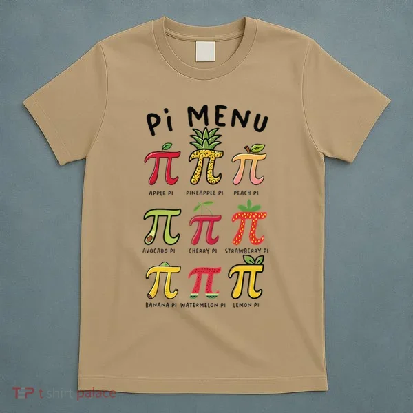 Pie Menu Funny Pi Day Pi 3 T-Shirt