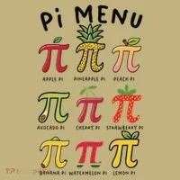 Pie Menu Funny Pi Day Pi 3 T-Shirt thumb 7