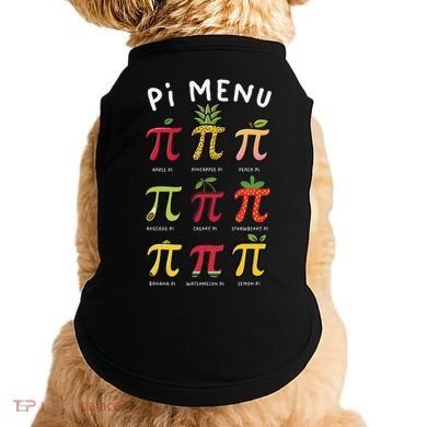 Pie Menu Funny Pi Day Pi 3 Doggie Tank