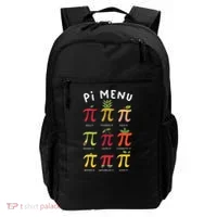 Pie Menu Funny Pi Day Pi 3 Backpack thumb 0