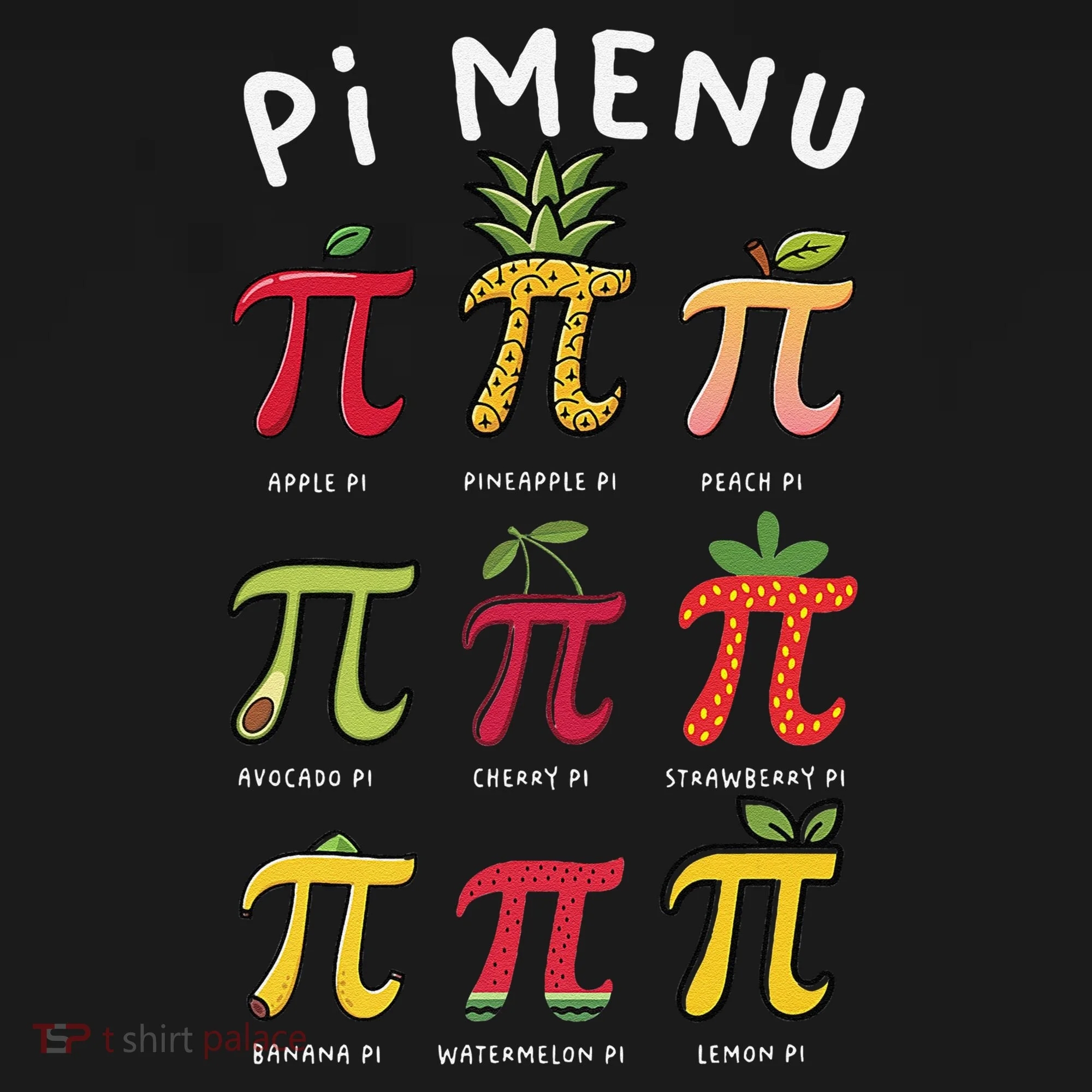 Pie Menu Funny Pi Day Pi 3 Backpack