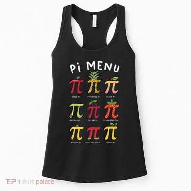Pie Menu Funny Pi Day Pi 3 Women's Tank Top