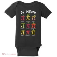 Pie Menu Funny Pi Day Pi 3 Baby Bodysuit thumb 0