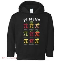 Pie Menu Funny Pi Day Pi 3 Toddler Hoodie thumb 0